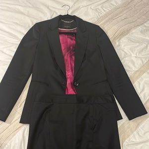 Black suit with pencil skirt